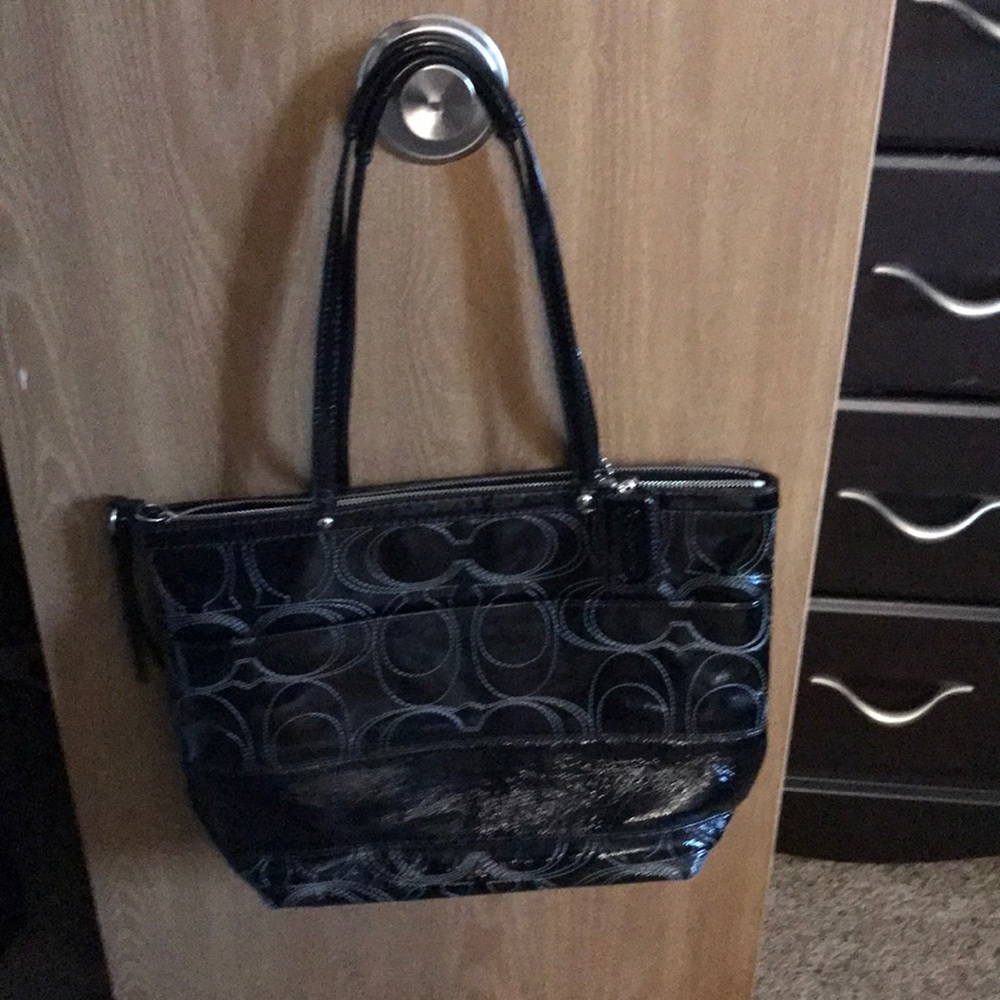 Black coach purse